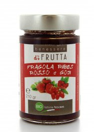 Confettura Fragola, Ribes Rosso e Goji di Toscana