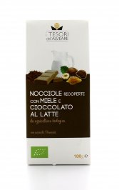 Nocciole Bio con Miele e Cioccolato al Latte 100 gr.