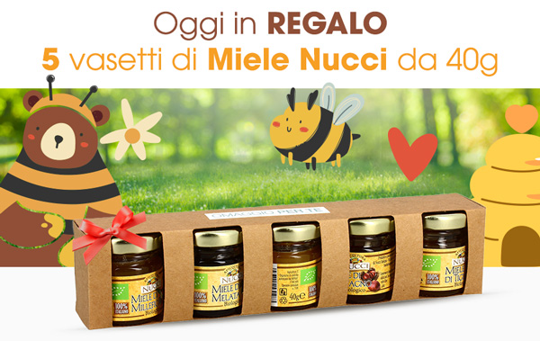5 dolcissime varianti di miele biologico 100% italiano in REGALO