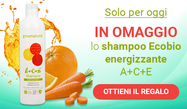 Oggi in OMAGGIO lo shampoo energizzante Ecobio A+C+E