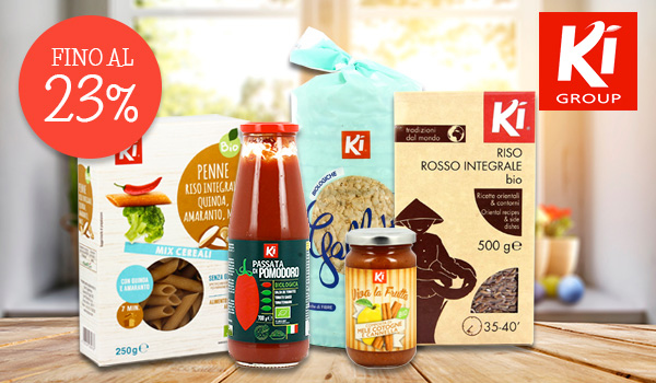 Ki Group: prodotti scontati fino al 23%