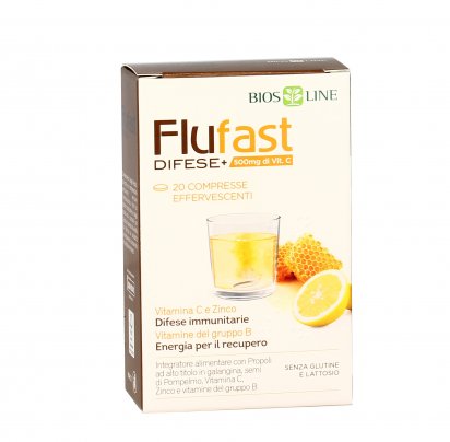 Flufast Difese+ con Vitamina C - Integratore Pastiglie Effervescenti