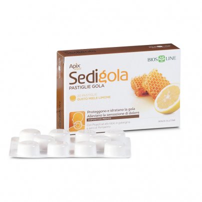 Pastiglie per la Gola gusto Miele e Limone Sedigola - Apix Propoli