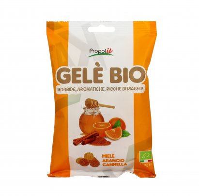 Caramelle Gelè Bio In Busta - Miele, Arancio e Cannella