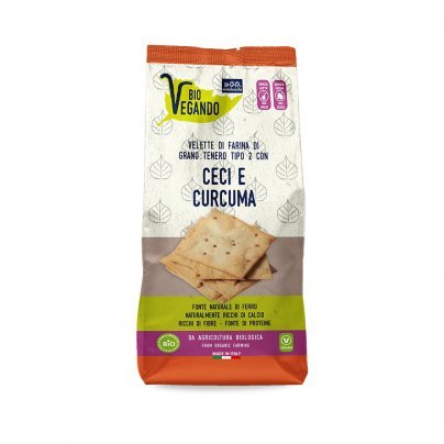 Crackers Velette con Ceci e Curcuma - Bio Vegando