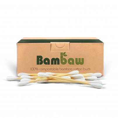 Bastoncini Cotton Fioc in Cotone e Bambù Ecologici - Confezione 200 pezzi