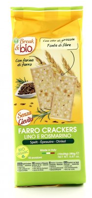 Break & Bio - Farro Crackers Lino e Rosmarino