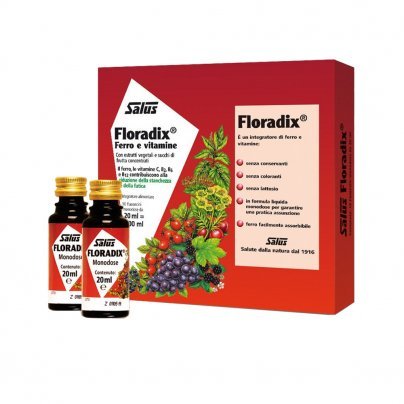Floradix - Integratore di Ferro - Flaconcini Monodose