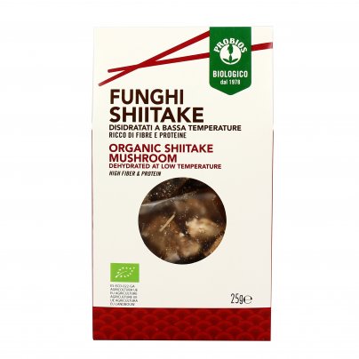 Funghi Shiitake Bio Disidratati a Bassa Temperatura