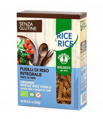 Fusilli Pasta di Riso Integrale Bio Senza Glutine "Rice & Rice"