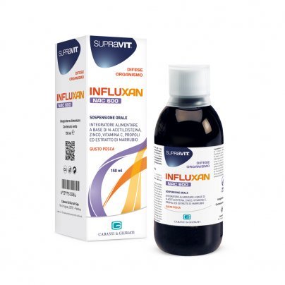 Influxan Nac 600 Sospensione Orale - Integratore Difese Immunitarie e Gola
