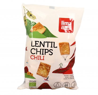 Snack di Lenticchie Gusto Chili "Lentil Chips Chili Bio"