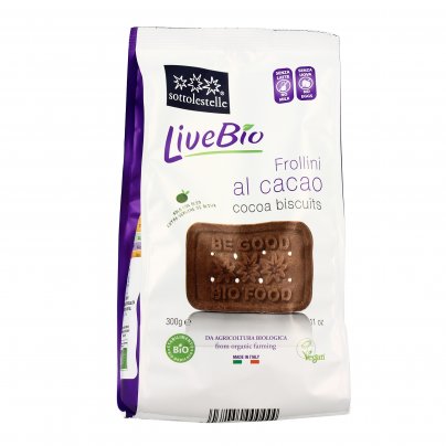 Biscotti Frollini al Cacao Bio "Livebio"