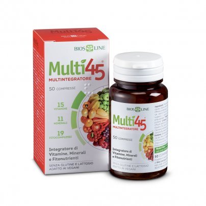 Multi 45 Multintegratore - Integratore Vitamine e Minerali 50 Compresse (44,4 g)