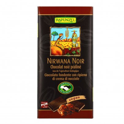 Cioccolato Fondente con Ripieno di Crema di Nocciole "Nirwana Noir"