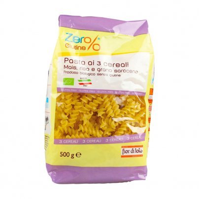 Fusilli Pasta ai 3 Cereali Bio (Mais, Riso e Grano Saraceno) - Zero Glutine