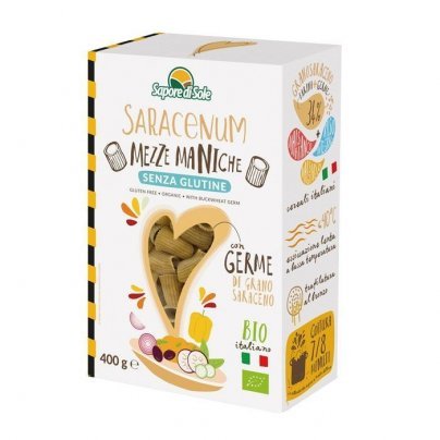 Mezze Maniche Pasta con Germe di Grano Saraceno Bio "Saracenum" - Senza Glutine