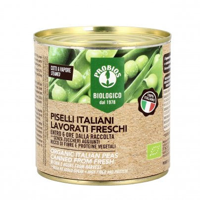 Piselli al Naturale Bio Italiani - Lavorati Freschi 340 g