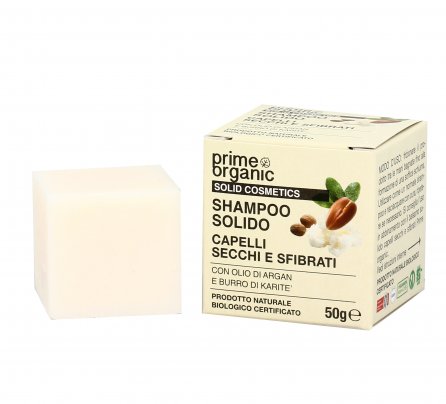 Shampoo Solido per Capelli Secchi e Sfibrati - Argan e Karitè