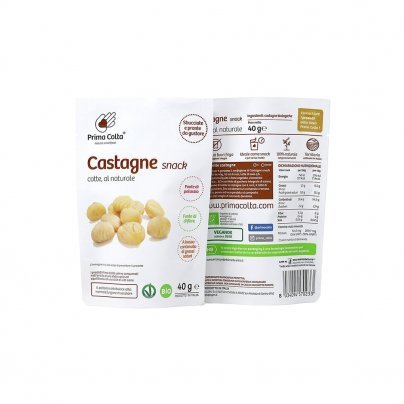Snack di Castagne Cotte al Naturale Bio 40 g