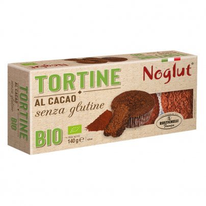 Tortine al Cacao Bio "Noglut" - Senza Glutine