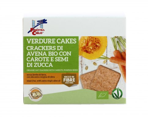 Crackers di Avena Bio con Carote e Semi di Zucca - Verdure Cakes