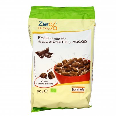 Follie di Riso Ripiene di Crema al Cacao Bio - Zero Glutine