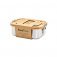 Lunchbox Portavivande in Acciaio con Coperchio di Bambù 800 ml