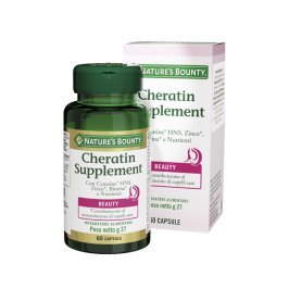 Cheratin Supplement con Vitamine, Minerali e Nutrienti - Integratore per Capelli