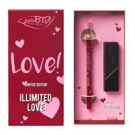 Kit Make-Up San Valentino "Illimited Love" - Rossetto Rosso + Matita Labbra