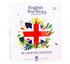 Scatola di Latta "Union Jack - The Luxury Tea Collection" - Tè e Infusi Bio Assortiti