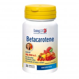 Betacarotene 25.000 u.i - Provitamina A. Effetto anti-età