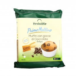 Primo Mattino - Muffin con Gocce di Cioccolato Biologici