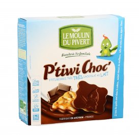 Biscotti al Burro con Cioccolato al Latte - P'tiwi Choc'