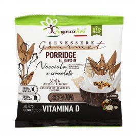 Porridge Bio alla Nocciola IGP e Cioccolato Extra Fondente al 70%