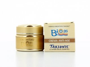 CREMA NUTRIENTE ANTI-AGE - BIO26
Trattamento cosmetico antirughe e nutriente per il viso
di Takionic

