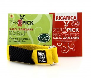 Zeropick - Braccialetto Antizanzare Giallo - Taglia L
